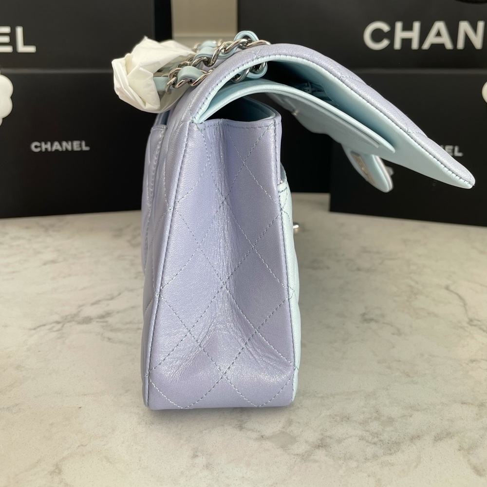 Chanel Limited Edition iridescent Tri-color Medium Classic Bag - Picture 10 of 13
